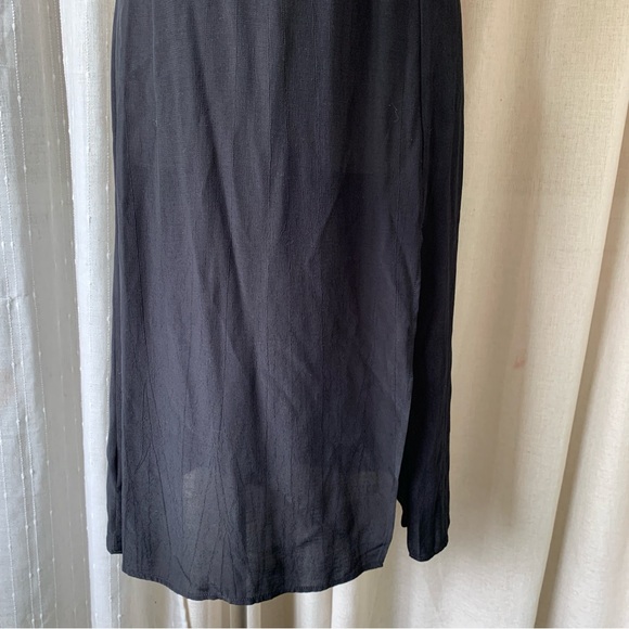 ABERCROMBIE & FITCH BLACK MIDI CLASSIC DRESS NWT M - Picture 10 of 12